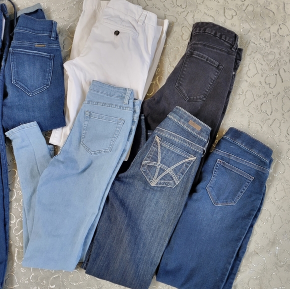 Lot Of 7 Sz 0 2 Jeans Pants Gap Kut From Kloth SONG NWT Joggers Wholesale Bundle - Picture 8 of 12